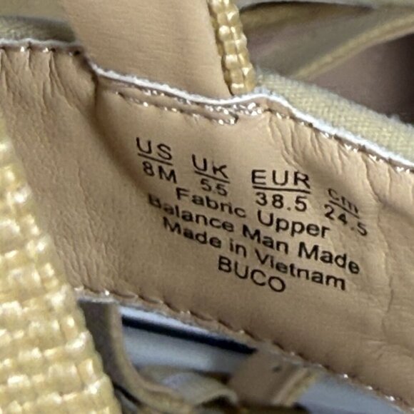 Franco Sarto‎ Women's Natural Buco Strappy Heeled Sandal Shoe Size 8-NEW - Picture 9 of 9